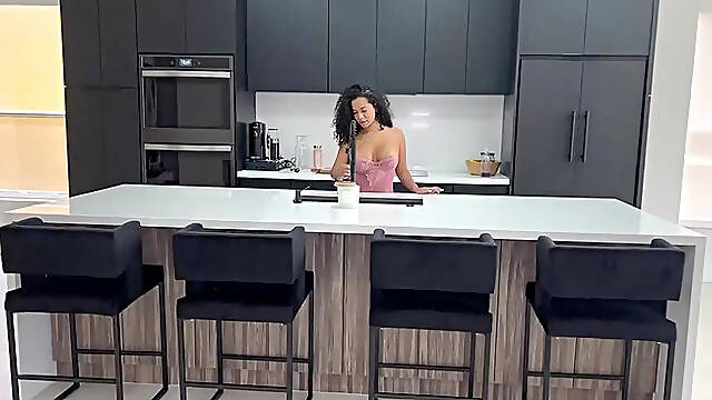 Gorgeous Lightskin Ebony Big White Cock – Anal Domination! Begs For More White Seed ????