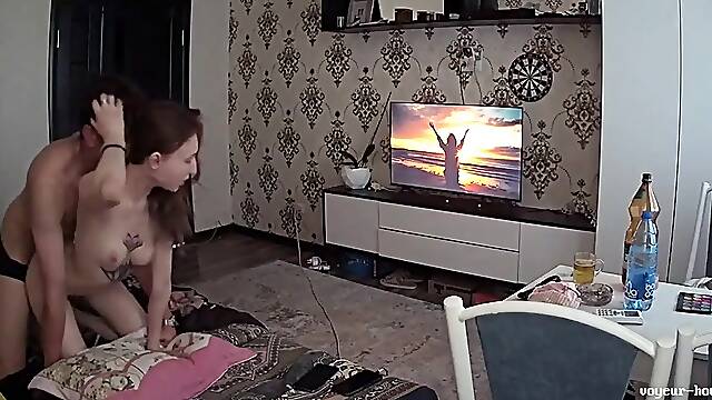 Amateur couple hidden cam