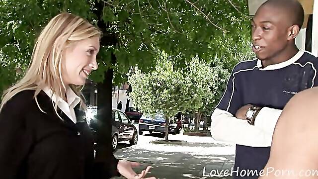 Glamorous goddesss interracial sex