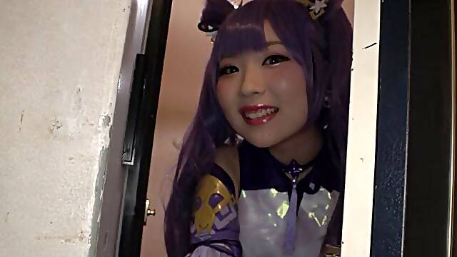 Gensin cosplay lovesex: Blowjob, Amateur Hardcore Porn