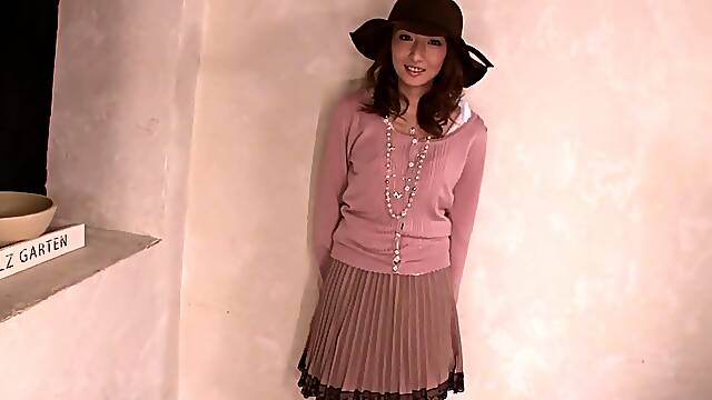 Nippon cutie bukkaked while fucked doggystyle