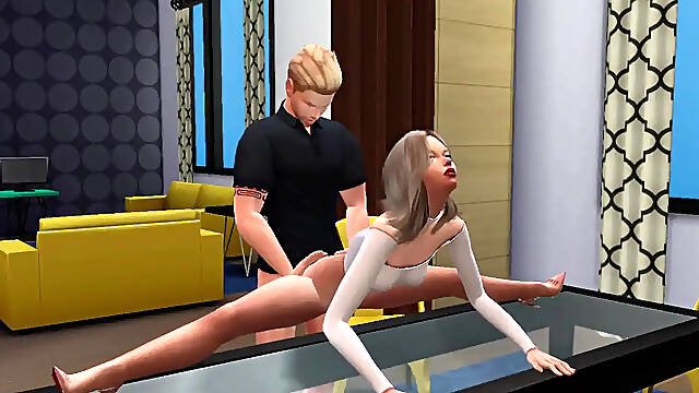 Wicked Whims Sims 4: Slut Wife Gives Sloppy Blowjob & fucks in high heels