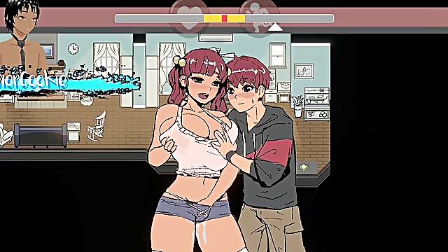 Horny teen girls strip down in spooky mansion