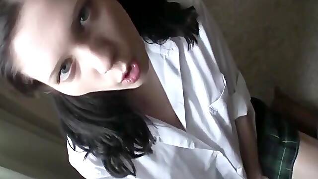 Innocent Skinny Teen Pleasing Her Ugly Owner of an Apartment