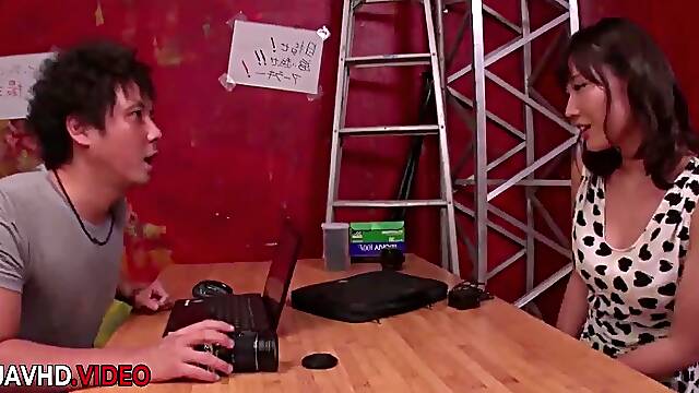 Hardcore JAV scene milf Maria Sasaki gets steamy creampie fuckfest with stud ending MILF