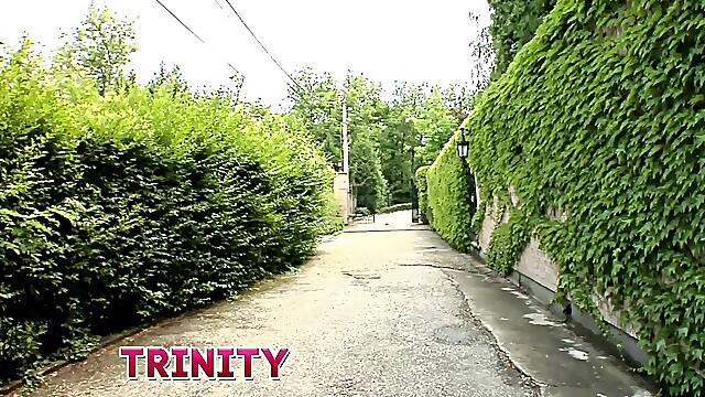 Trinity Hungarian Bitch Booty screwed by Nick Lang, outdoor, suit, tall wench, anal screwed, Teaser#1