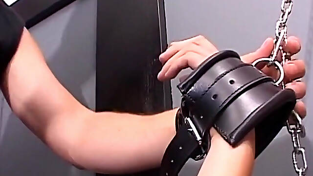 Bound Mature MILF Drains Cock While Clamped and Restrained