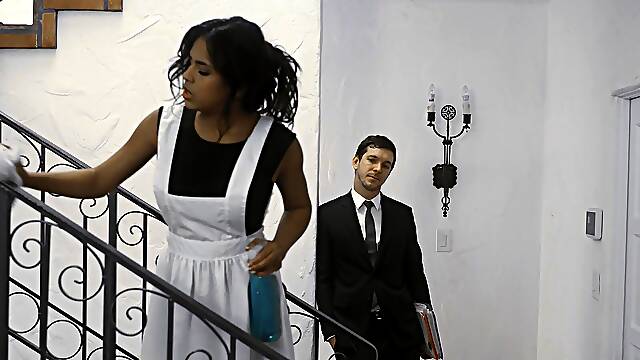 Markus Dupree and Autumn Falls in steamy maid action
