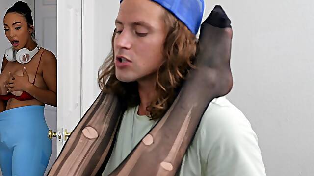 Young lad fucks his girl then fucks her needy mom