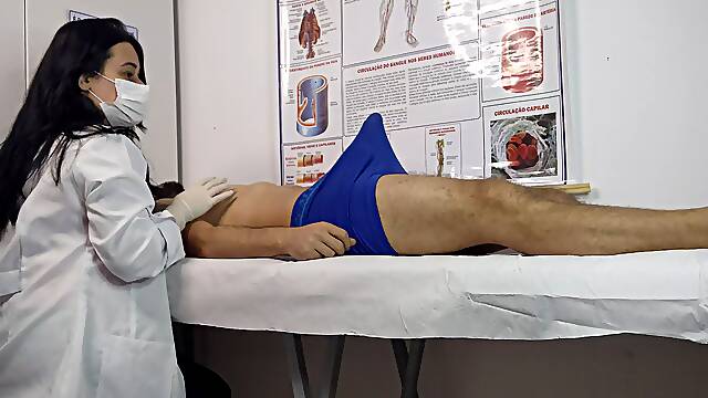 Nurse Makes Patient Have Very Hard Erection