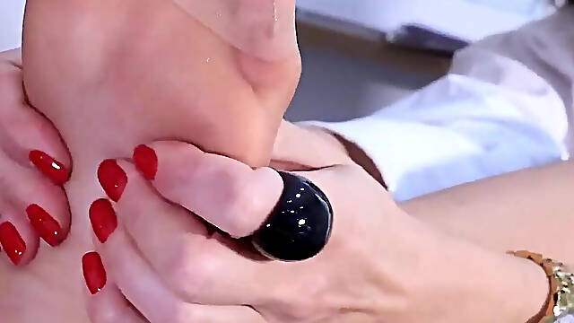 Office Foot & Nylon Tease